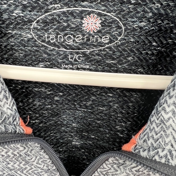 Tangerine full zipper jacket Size large - Picture 7 of 9